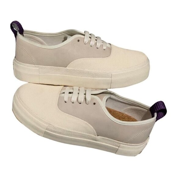 Eytys Mother of Galosch Low Top Suede Sneaker 38 7.5 Natural Shoes - Picture 12 of 14